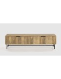 Mueble de TV WAVY 190 cm, Mango Natural / Metal