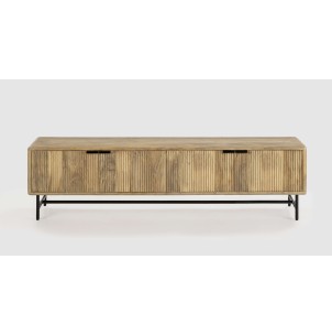 Mueble de TV WAVY 190 cm, Mango Natural / Metal - Vackart. Los modernos y más exclusivos muebles de diseño nórdico, solo en Vackart tu tienda de diseño online.
