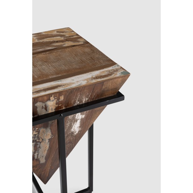 Mesa Auxiliar SPEJL 56 cm Alto, Madera Natural / Metal. Vackart
