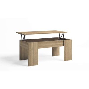 Mesa de Centro Elevable OPP, Melamina Natural. Vackart 2