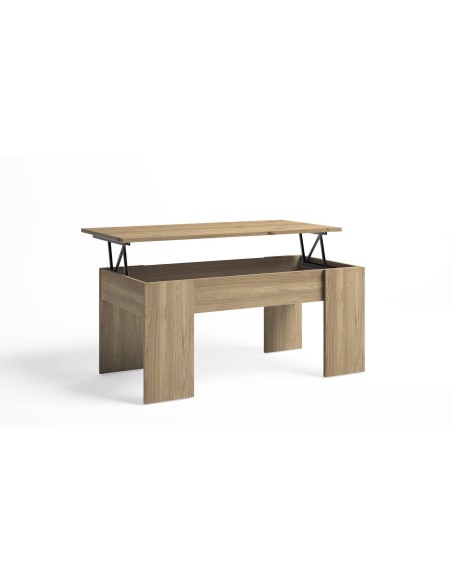 Mesa de Centro Elevable OPP, Melamina Natural. Vackart