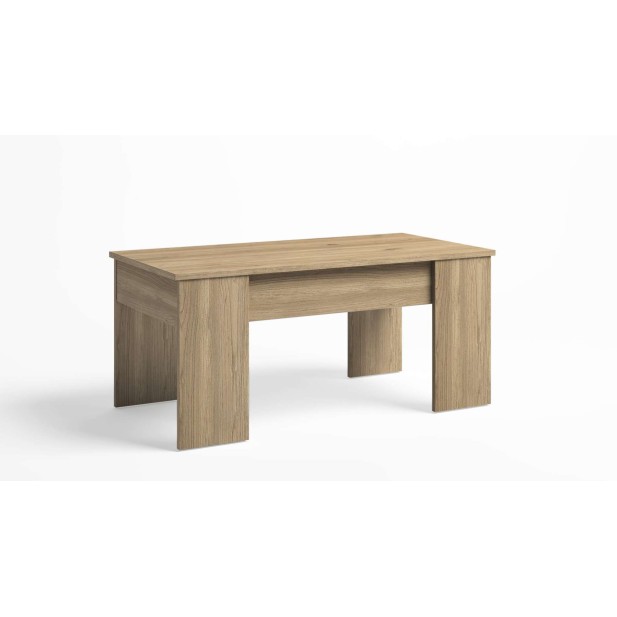 Mesa de Centro Elevable OPP, Melamina Natural. Vackart
