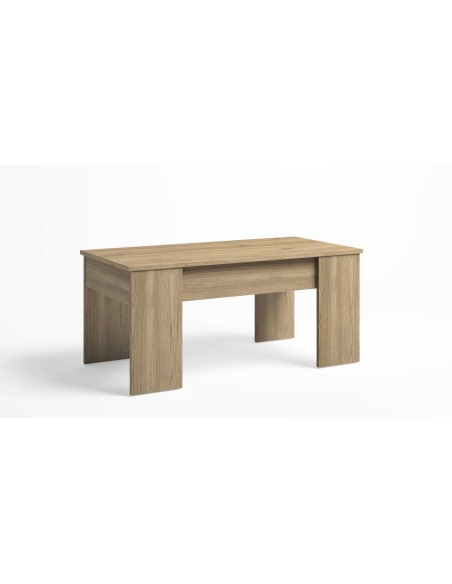 Mesa de Centro Elevable OPP, Melamina Natural. Vackart