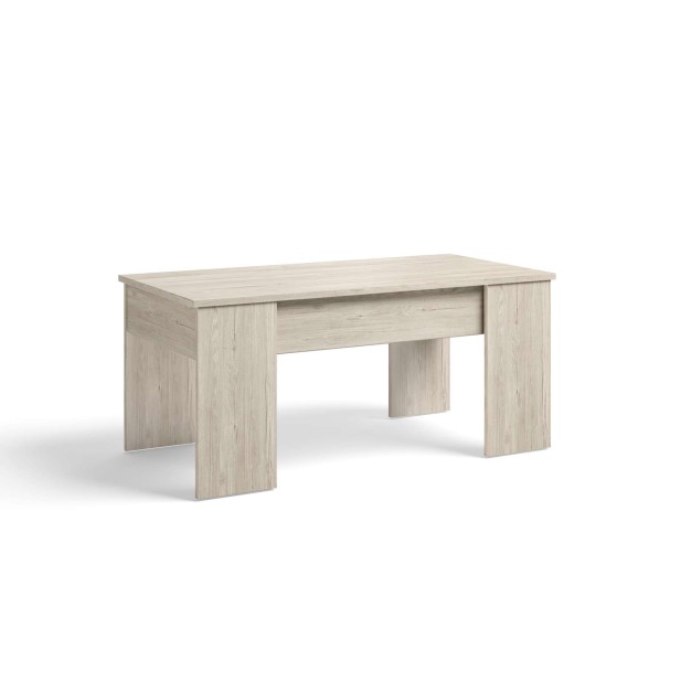 Mesa de Centro Elevable OPP, Melamina Natural Claro. Vackart