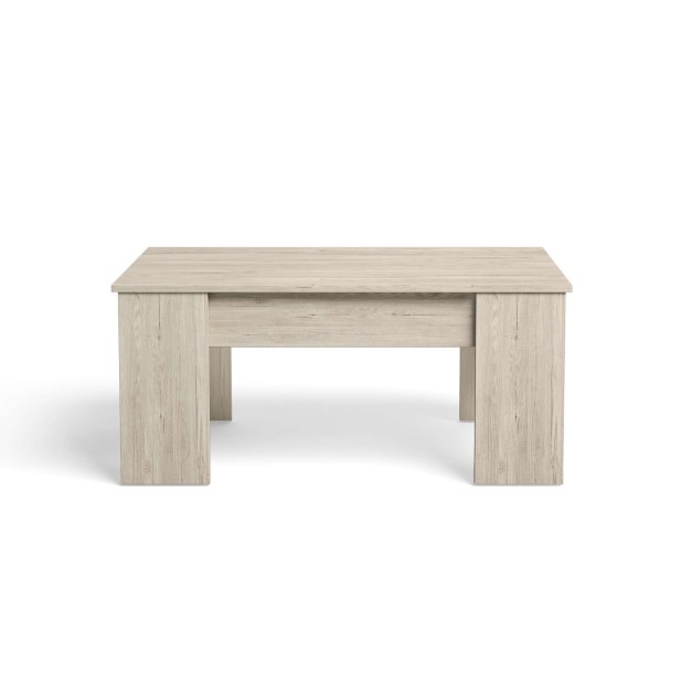 Mesa de Centro Elevable OPP, Melamina Natural Claro. Vackart