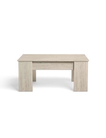 Mesa de Centro Elevable OPP, Melamina Natural Claro. Vackart
