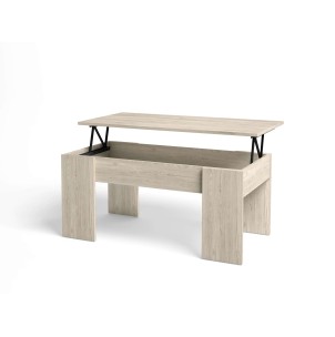 Mesa de Centro Elevable OPP, Melamina Natural Claro. Vackart 2