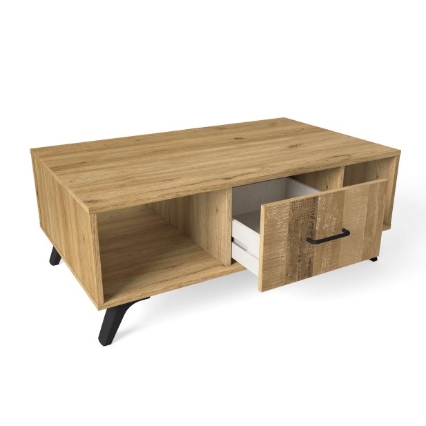 Mesa de Centro KONTRAST, Melamina / Serigrafía Natural. Vackart