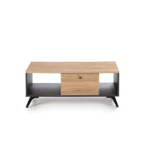 Mesa de Centro KONTRAST, Melamina Negra / Natural. Vackart