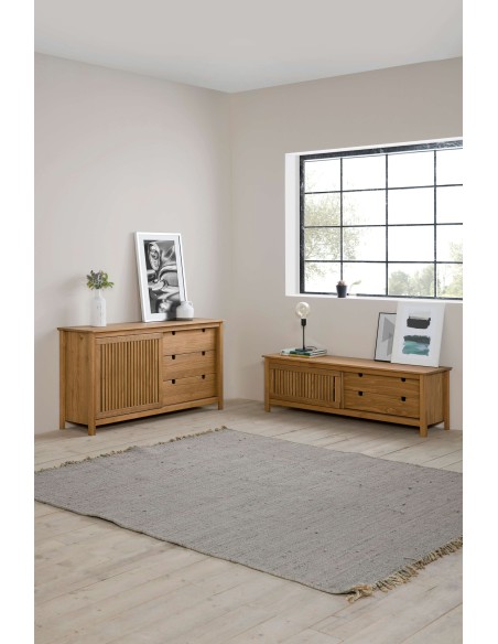 Aparador OPLYST, Madera Natural. Vackart