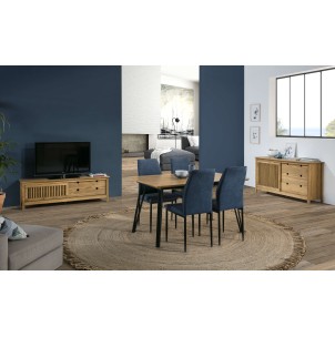 Mueble TV OPLYST, Madera Natural. Vackart 2