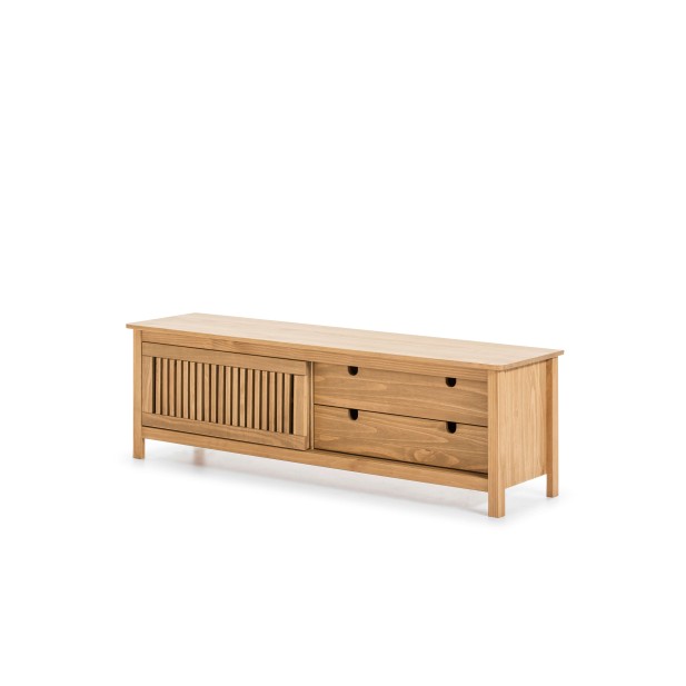 Mueble TV OPLYST, Madera Natural. Vackart