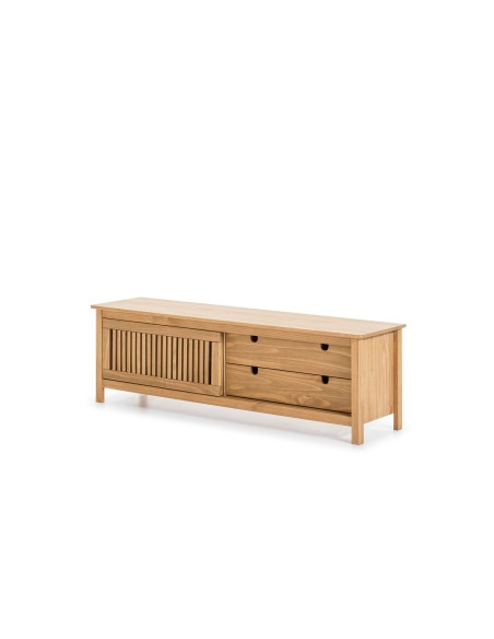 Mueble TV OPLYST, Madera Natural. Vackart