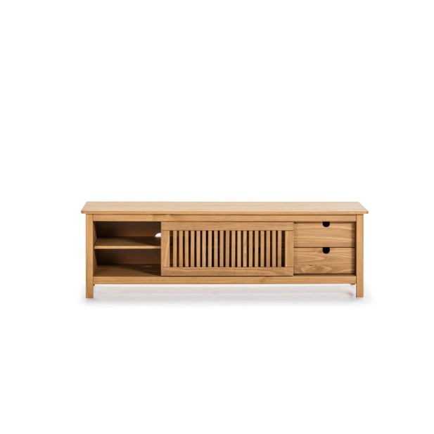 Mueble TV OPLYST, Madera Natural. Vackart
