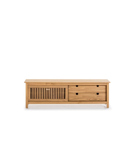 Mueble TV OPLYST, Madera Natural. Vackart