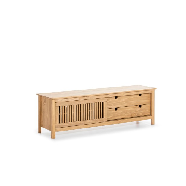Mueble TV OPLYST, Madera Natural. Vackart