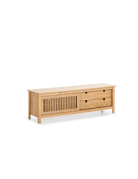 Mueble TV OPLYST, Madera Natural. Vackart