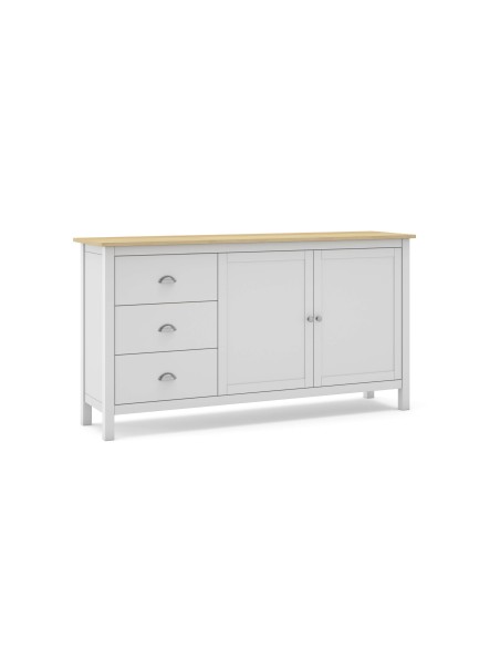 Aparador MARK 80,5 cm Alto, Madera Blanca. Vackart