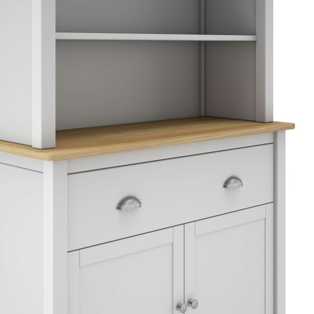 Aparador MARK 180,5 cm Alto, Madera Blanca. Vackart