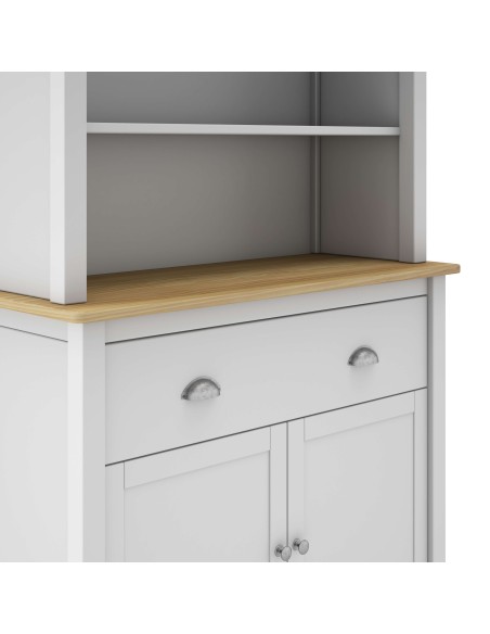 Aparador MARK 180,5 cm Alto, Madera Blanca. Vackart