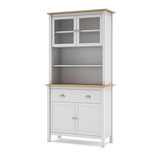 Aparador MARK 180,5 cm Alto, Madera Blanca. Vackart