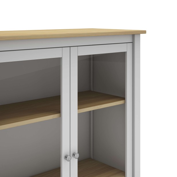 Vitrina MARK, Madera Blanca / Natural. Vackart