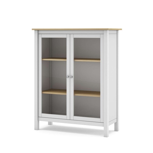 Vitrina MARK, Madera Blanca / Natural. Vackart