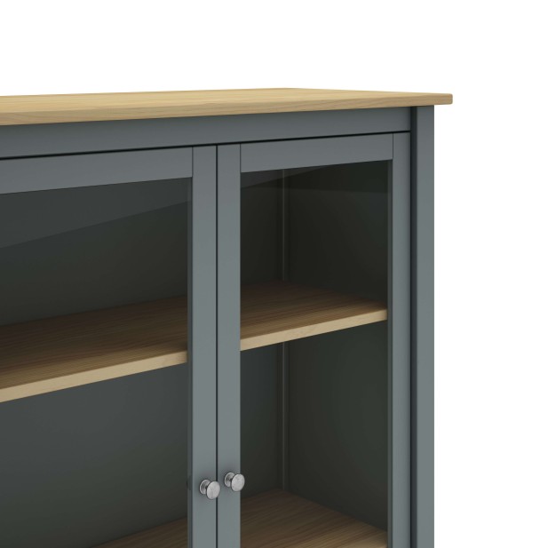 Vitrina MARK, Madera Verde Caqui / Natural. Vackart