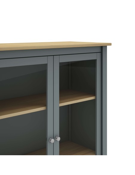 Vitrina MARK, Madera Verde Caqui / Natural. Vackart