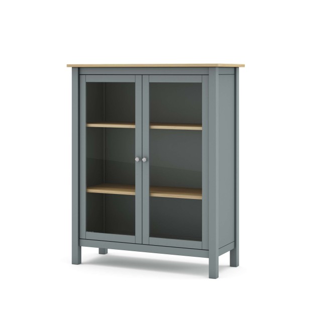 Vitrina MARK, Madera Verde Caqui / Natural. Vackart