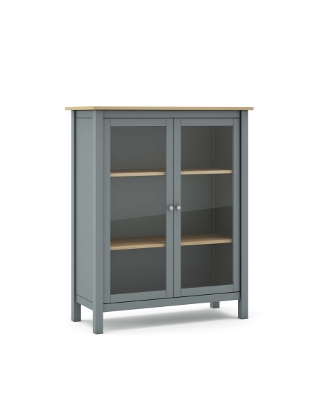 Vitrina MARK, Madera Verde Caqui / Natural. Vackart