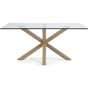 Mesa de Comedor ARGO 180x100cm, Cristal, C430C07 - Kave Home, Vackart 2