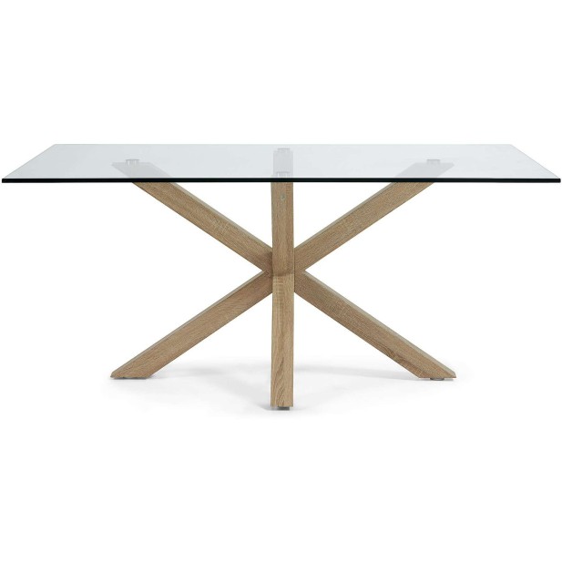 Mesa de Comedor ARGO 180x100cm, Cristal, C430C07 - Kave Home, Vackart Mesa de Comedor ARGO 180x100cm, Cristal, C430C07 - Kave Home, Vackart