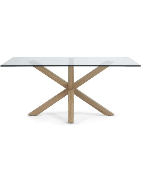 Mesa de Comedor ARGO 180x100cm, Cristal, C430C07 - Kave Home, Vackart