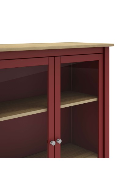 Vitrina MARK, Madera Burdeos / Natural. Vackart