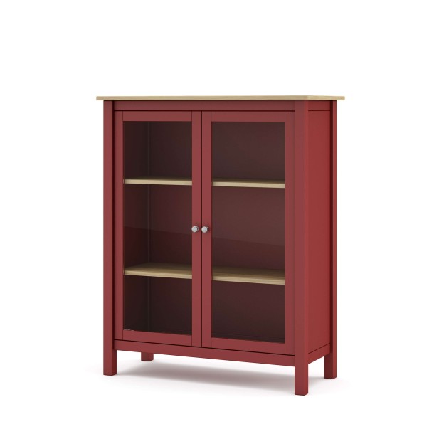 Vitrina MARK, Madera Burdeos / Natural. Vackart Vitrina MARK, Madera Burdeos / Natural. Vackart
