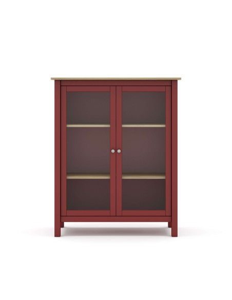Vitrina MARK, Madera Burdeos / Natural. Vackart