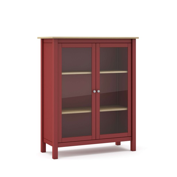Vitrina MARK, Madera Burdeos / Natural. Vackart Vitrina MARK, Madera Burdeos / Natural. Vackart