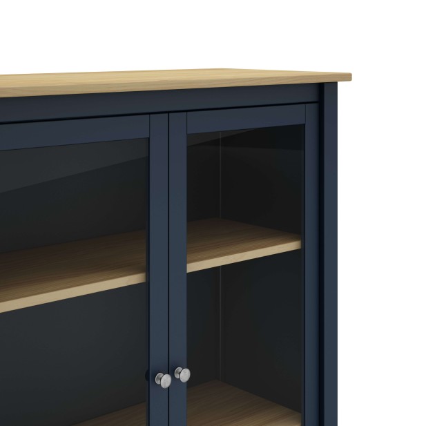 Vitrina MARK, Madera Azul / Natural. Vackart