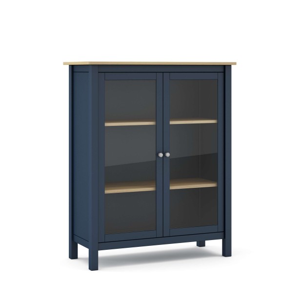 Vitrina MARK, Madera Azul / Natural. Vackart