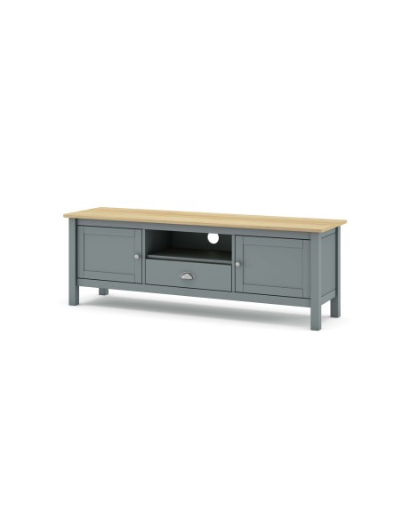 Mueble TV MARK, Madera Verde Caqui / Natural. Vackart