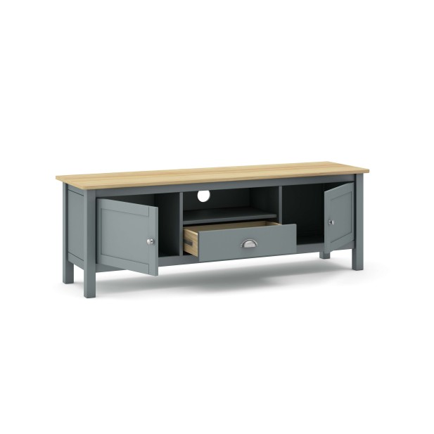 Mueble TV MARK, Madera Verde Caqui / Natural. Vackart