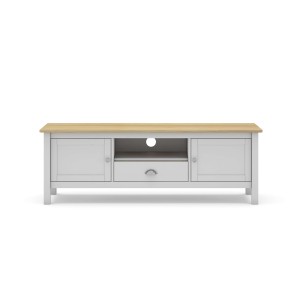 Mueble TV MARK, Madera Blanca / Natural - Vackart. Los modernos y más exclusivos muebles de diseño nórdico, solo en Vackart tu tienda de diseño online.