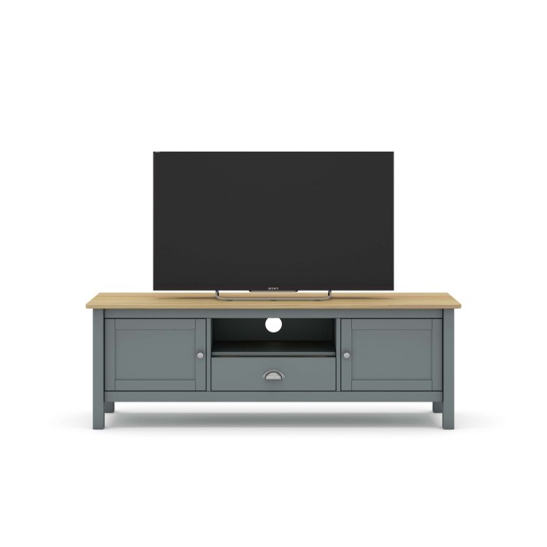 Mueble TV MARK, Madera Verde Caqui / Natural. Vackart
