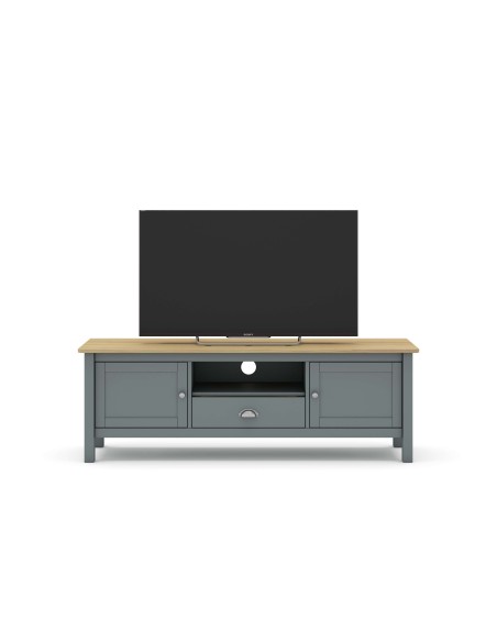 Mueble TV MARK, Madera Verde Caqui / Natural. Vackart