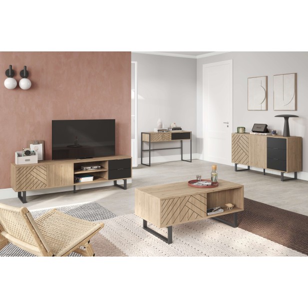 Mesa de Centro TYDE, Melamina Natural. Vackart