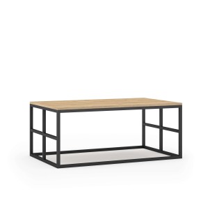 Mesa de Centro ORLIG, Melamina Roble / Metal - Vackart. Los modernos y más exclusivos muebles de diseño nórdico, solo en Vackart tu tienda de diseño online.