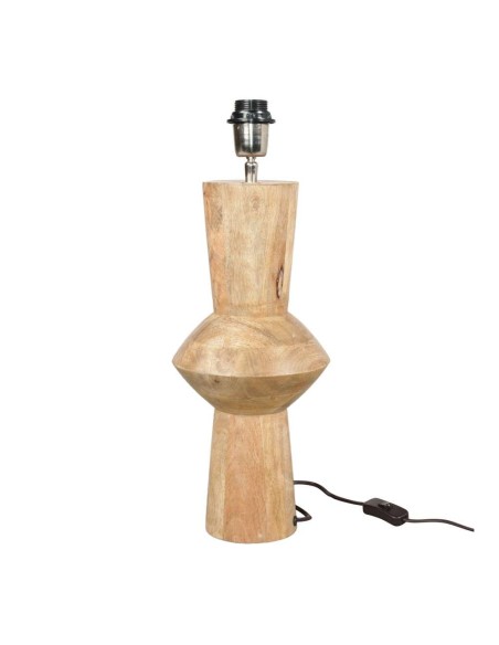 Lámpara de Sobremesa TEMUCO, Madera Maciza Natural. Vackart