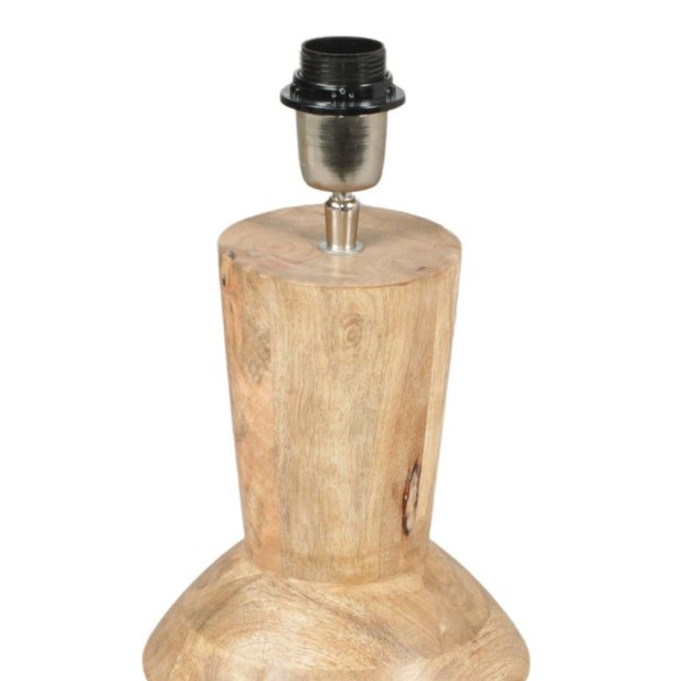 Lámpara de Sobremesa TEMUCO, Madera Maciza Natural. Vackart