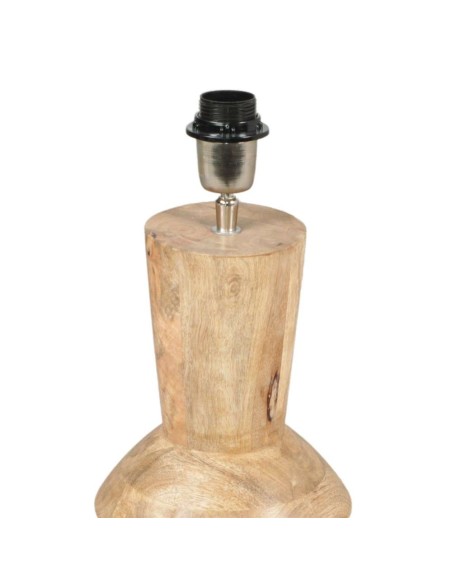 Lámpara de Sobremesa TEMUCO, Madera Maciza Natural. Vackart